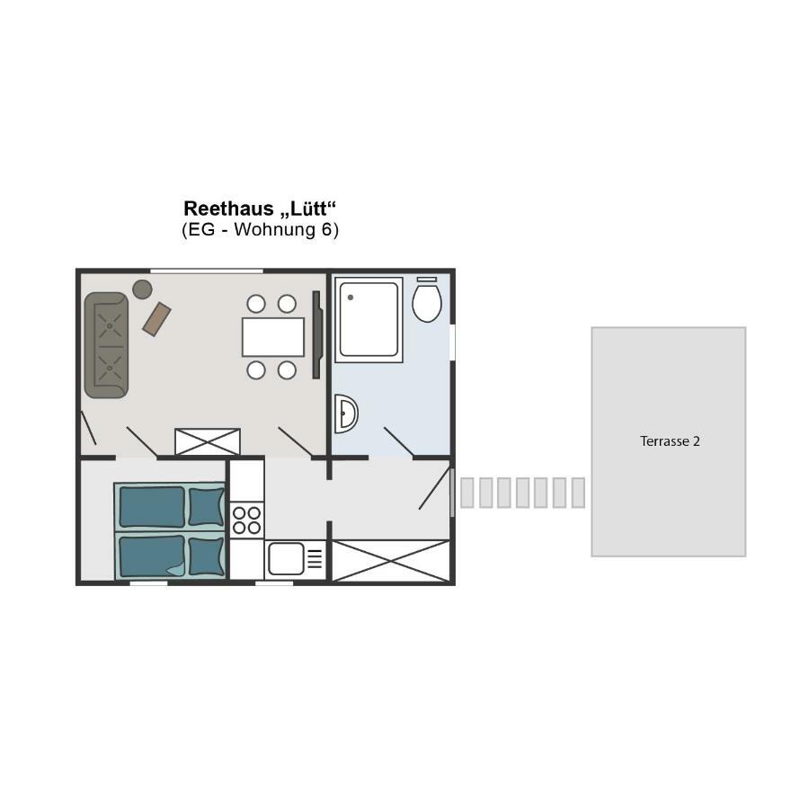 Reetferienhaus - Schaprode Hafen Kültér fotó